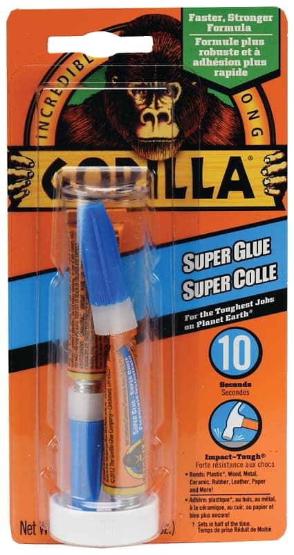 Gorilla 7900301 Super Glue, Liquid, White, 3 g Tube – image 1