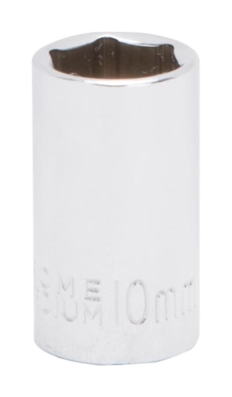 Vulcan MT6490171 Drive Socket, 10 mm Socket, 1/4 in Drive, 6-Point, Chrome Vanadium Steel, Chrome – image 1