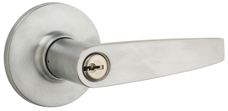 Weiser Winston Series 9SL50000-021 Entry Lever, Satin Chrome, Residential, Universal Hand, 3 Grade – image 1