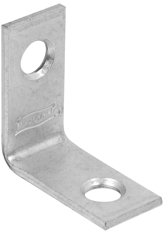 National Hardware 115BC Series N266-270 Corner Brace, 1 in L, 1/2 in W, 1.07 in H, Steel, Zinc, 0.07 Thick Material – image 1