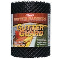 Quest VGG 625 Gutter Guard, 25 ft L, 6 in W, Polyethylene, Black – image 1