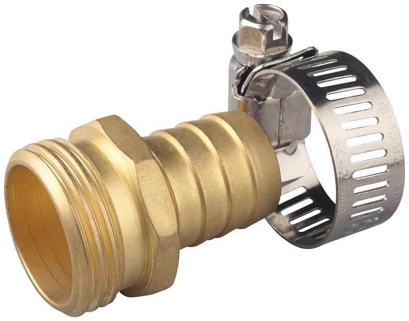 Landscapers Select GB-9413-3/4 Hose Coupling, 3/4 in, Male, Brass, Brass – image 1