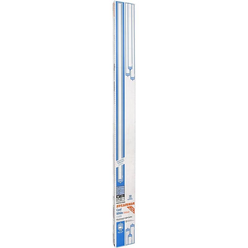 Sylvania 29858 Fluorescent Bulb, 75 W, T12 Lamp, Single Pin Lamp Base, 3872 Lumens, 4100 K Color Temp, Cool White Light – image 1