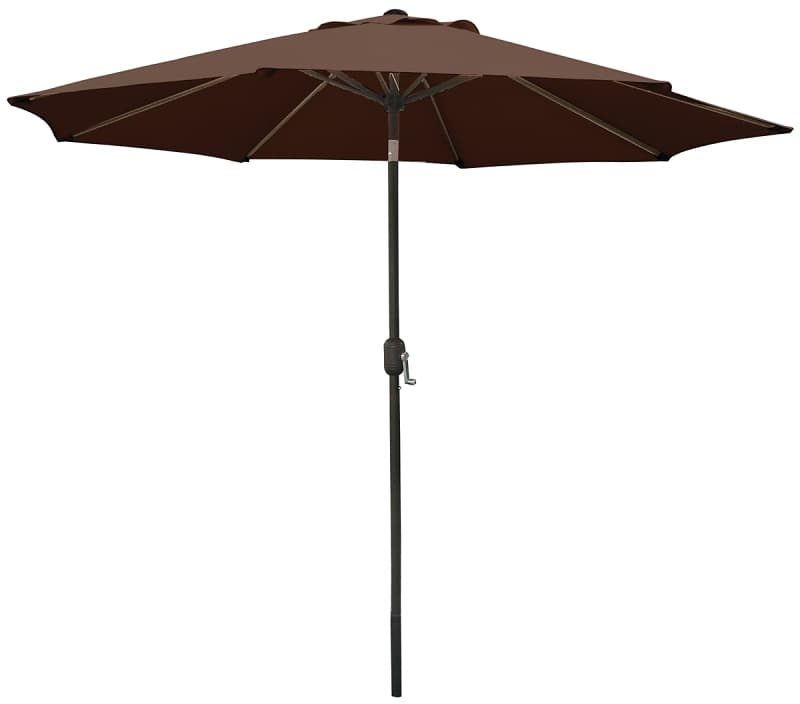 Seasonal Trends 60037 Crank Umbrella, 92.9 in H, 107.9 in W Canopy, 107.9 in L Canopy, Round Canopy, Steel Frame – image 1