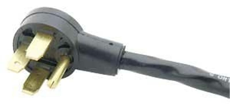 CCI 544147 Stove Cord, 10 to 8 AWG Cable, 1.5 m L, 40 A, 125/250 VAC, Black – image 1