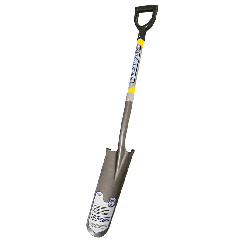 Vulcan 34538 PEP-F Drain Spade Shovel, 6 in W Blade, Steel Blade, Fiberglass Handle, D-Shaped Handle, 29 in L Handle – image 1