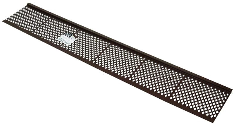 Amerimax 85379 Gutter Guard, 36 in L, 6.5 in W, PVC, Brown – image 1