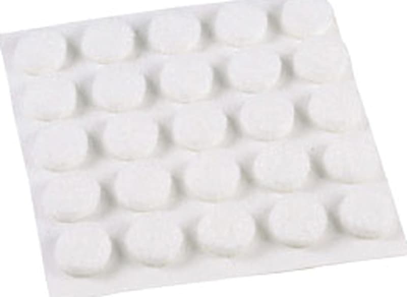 Shepherd Hardware 9957 Furniture Pad, Felt Cloth, White, 3/8 in Dia, Round – image 1