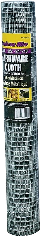Jackson Wire 11 03 15 13 Hardware Cloth, 10 ft L, 24 in W, 19 Gauge, 1/2 x 1/2 in Mesh, Galvanized – image 1
