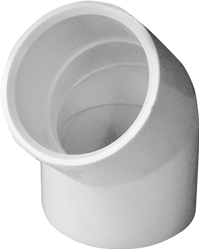 IPEX 435484 Pipe Elbow, 1-1/4 in, Socket, 45 deg Angle, PVC, White, SCH 40 Schedule, 150 psi Pressure – image 1