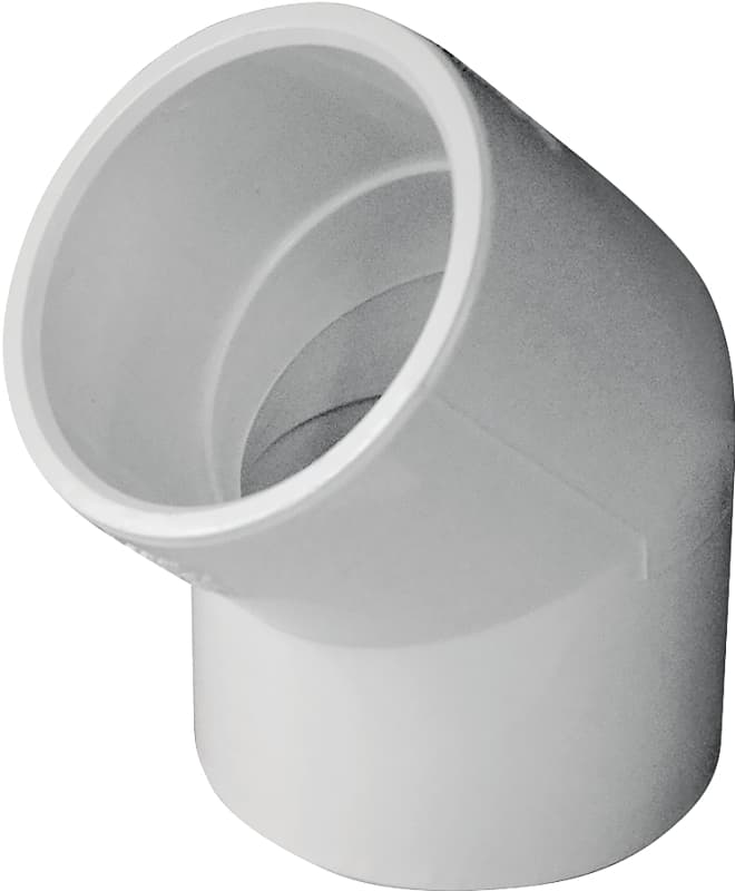 IPEX 435485 Pipe Elbow, 1-1/2 in, Socket, 45 deg Angle, PVC, SCH 40 Schedule – image 1