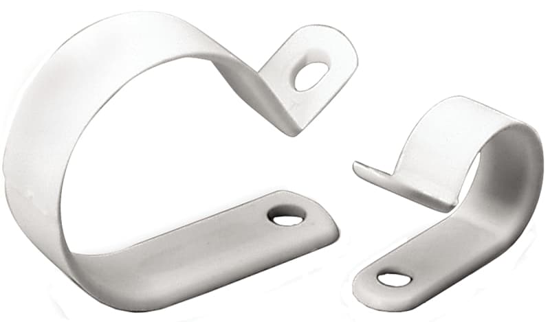 Gardner Bender PPC-1525 Cable Clamp, 1/4 in Max Bundle Dia, Plastic, White – image 1