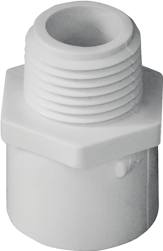 IPEX 435602 Pipe Adapter, 1/2 in, Socket x MPT, PVC, SCH 40 Schedule – image 1
