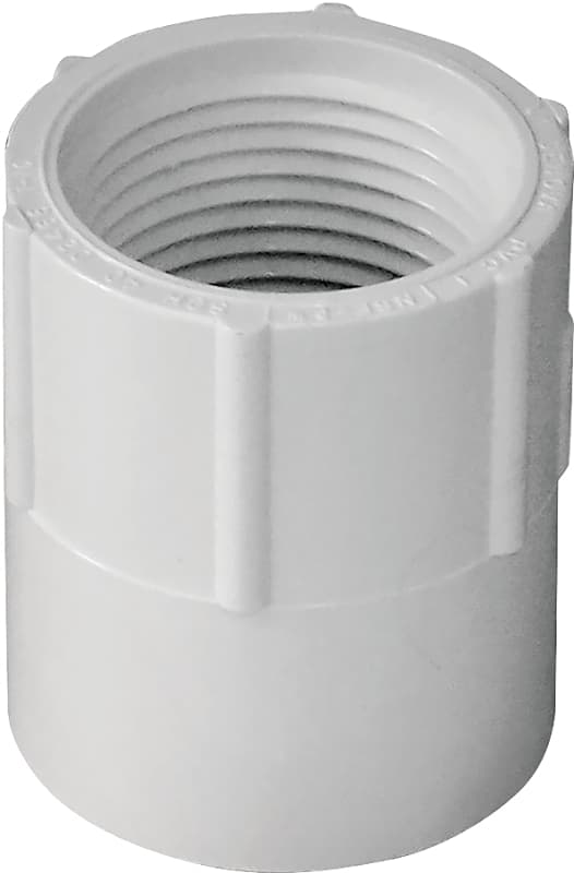 IPEX 435560 Pipe Adapter, 3/4 in, Socket x FPT, PVC, SCH 40 Schedule – image 1