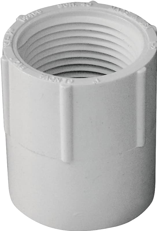 IPEX 435561 Pipe Adapter, 1 in, Socket x FPT, PVC, SCH 40 Schedule – image 1