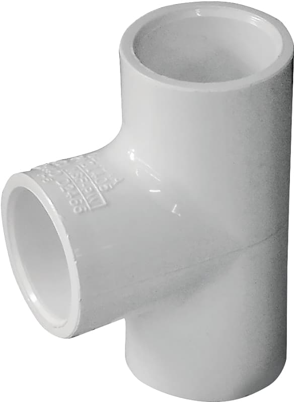 IPEX 435775 Pipe Tee, 1/2 in, Socket, PVC, White, SCH 40 Schedule, 150 psi Pressure – image 1