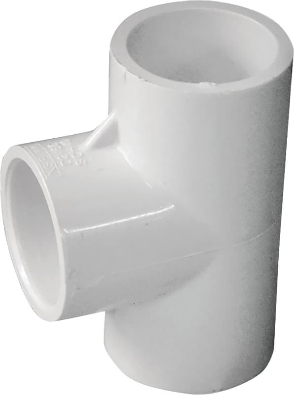 IPEX 435776 Pipe Tee, 3/4 in, Socket, PVC, White, SCH 40 Schedule, 150 psi Pressure – image 1