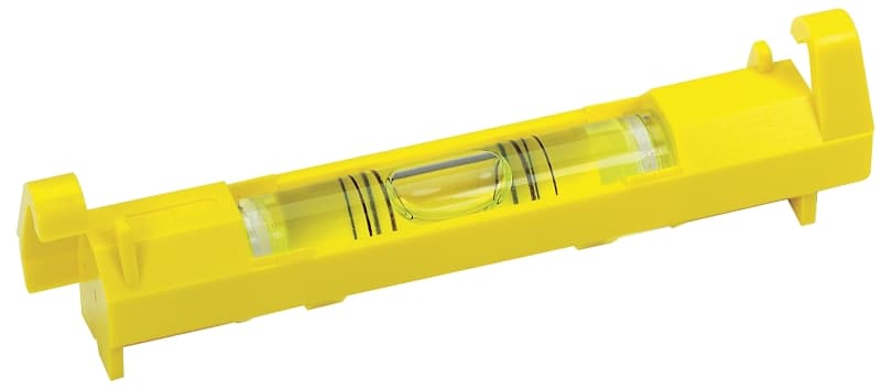 STANLEY 42-193 Line Level, 3-3/32 in L, 1-Vial, 2-Hang Hole, ABS, Yellow – image 1