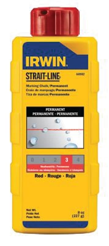 Irwin 64902 Marking Chalk Refill, Red, Permanent – image 1