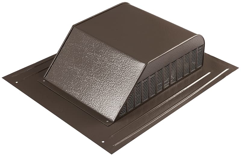 Master Flow SSB960ABR Roof Louver, 18 in L, 20-1/2 in W, Aluminum, Brown – image 1