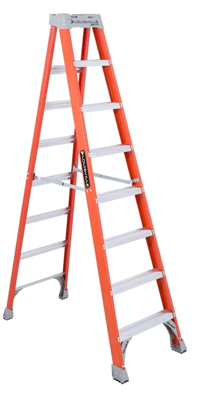Louisville FS1508 Step Ladder, 8 ft H, Type IA Duty Rating, Fiberglass, 300 lb, 7-Step, 147 in Max Reach – image 1