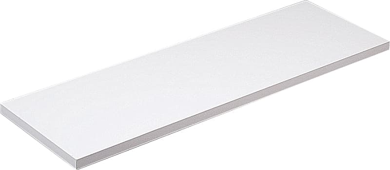 Knape & Vogt 1980 WH 12X48 Shelf Board, White, For: KV Standard/Bracket Shelving Systems, 200 lb, 1-Shelf – image 1