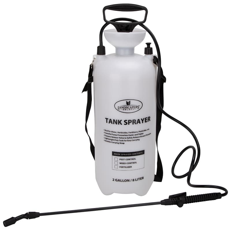 Landscapers Select SX-8B Compression Sprayer, 2 gal Tank, Polyethylene Tank, 55 in L Hose, White – image 1