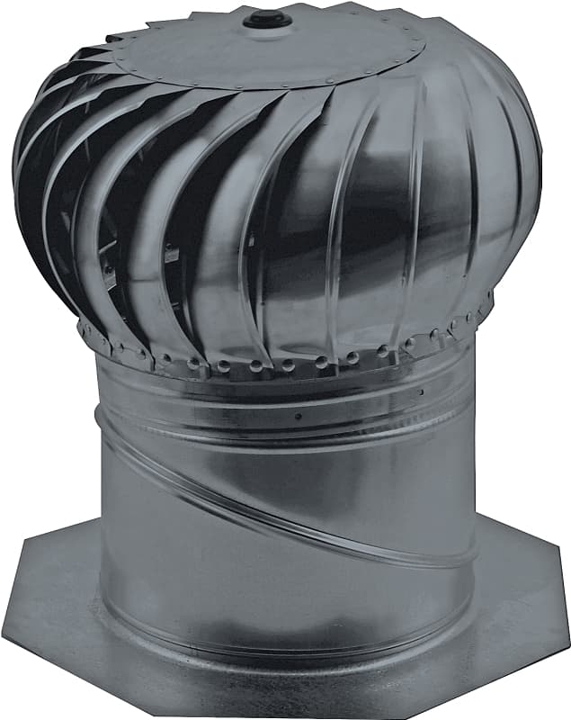 Master Flow AIC14BL Rotary Turbine Ventilator, 14 in Dia Throat, Aluminum, Black – image 1