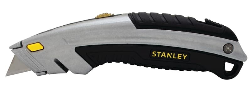 STANLEY 10-788 Utility Knife, 2-7/16 in L Blade, 3 in W Blade, Carbon Steel Blade, Ergonomic Handle, Black/Gray Handle – image 1