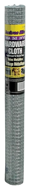 Jackson Wire 11 03 12 13 Hardware Cloth, 5 ft L, 24 in W, 19 Gauge, 1/2 x 1/2 in Mesh, Galvanized – image 1