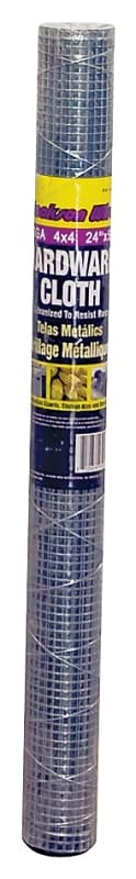 Jackson Wire 11 05 12 13 Hardware Cloth, 5 ft L, 24 in W, 23 Gauge, 1/4 x 1/4 in Mesh, Galvanized – image 1