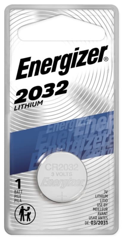 Energizer ECR2032BP Coin Cell Battery, 3 V Battery, 235 mAh, CR2032 Battery, Lithium, Manganese Dioxide – image 1
