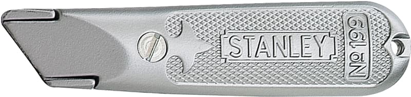 STANLEY 10-209 Utility Knife, 3 in W Blade, HCS Blade, Straight Handle, Gray Handle – image 1