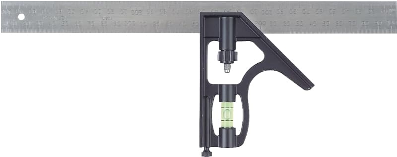 STANLEY 46-222 Combination Square, 1 in W Blade, 12 in L Blade, SAE Graduation – image 1