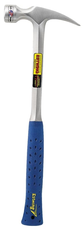 Estwing E3-22SM Hammer, 22 oz Head, Framing, Rip, Claw, Milled Head, Steel Head, 16 in OAL – image 1