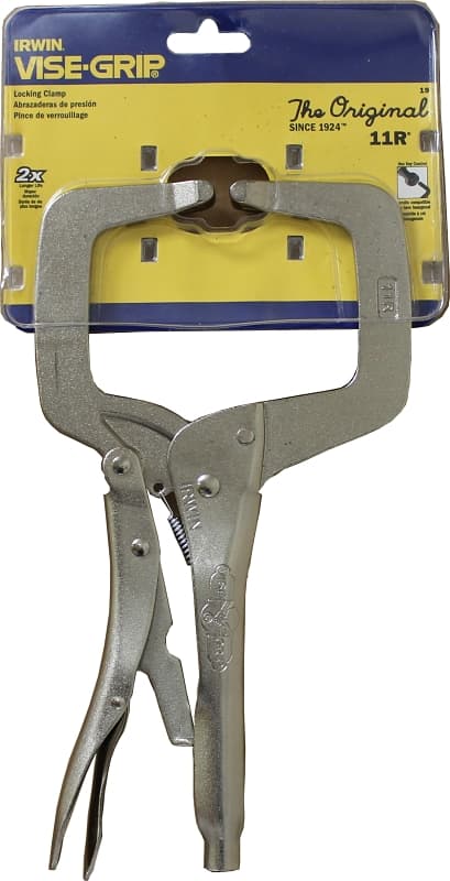 Irwin 19 C-Clamp, 4 in Max Opening Size, Steel Body – image 1