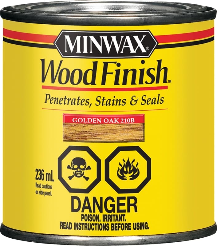 Minwax 210B14444 Wood Stain, Golden Oak, Liquid, 236 mL, Can – image 1