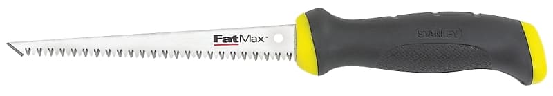 STANLEY 20-556 Jab Saw, 6-1/4 in L Blade, Steel Blade, 8 TPI, Cushion Grip Handle, Plastic/Rubber Handle – image 1