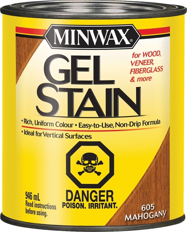 Minwax 26053 Gel Stain, Mahogany, Liquid, 946 mL – image 1