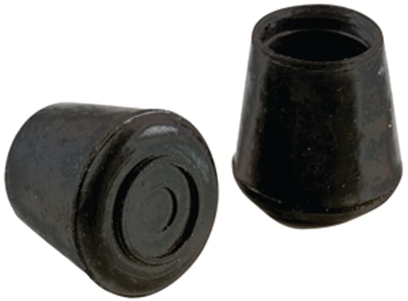 Shepherd Hardware 9127 Furniture Leg Tip, Round, Rubber, Black, 7/8 in Dia – image 1
