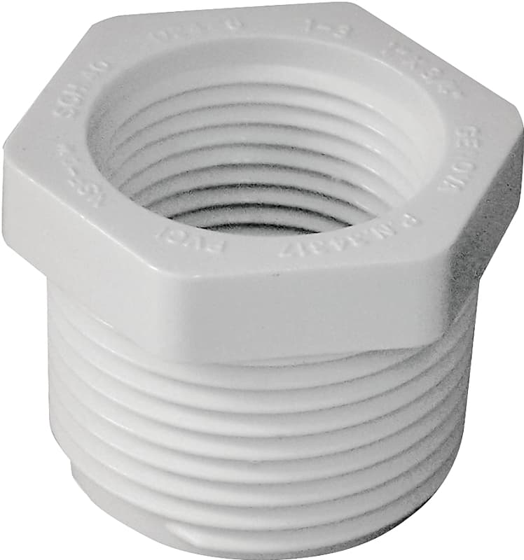 IPEX 435702 Bushing, 1 x 3/4 in, MPT x FPT, PVC, SCH 40 Schedule – image 1