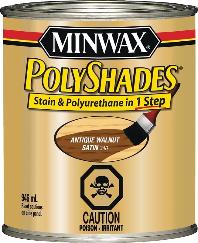 Minwax 33403 Polyshades, Satin, Liquid, Antique Walnut, 946 mL – image 1