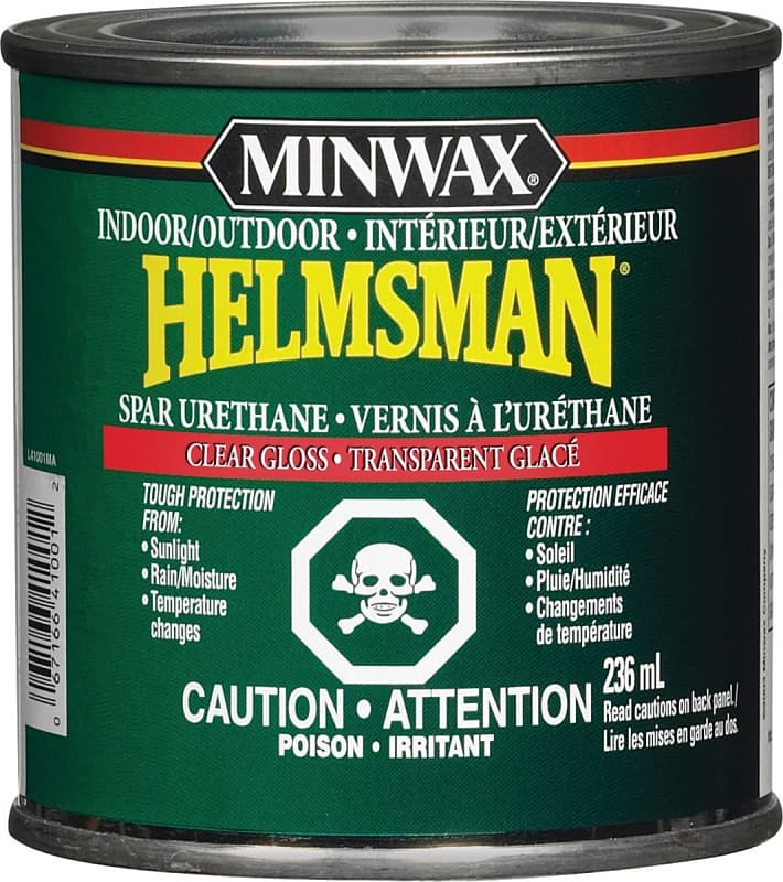 Minwax Helmsman 40001M444 Spar Urethane, Gloss, Clear, 236 mL, Can – image 1
