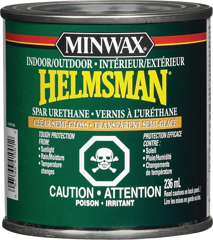 Minwax Helmsman 41001M444 Spar Urethane, Semi-Gloss, Clear – image 1