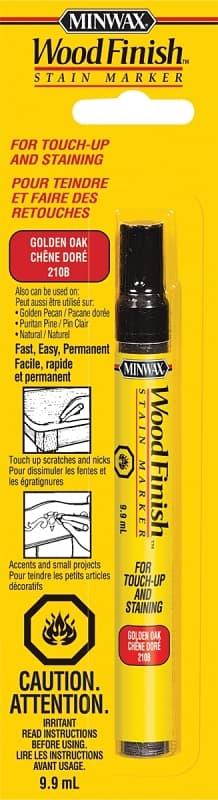 Minwax Wood Finish 23481 Stain Marker, Liquid, Golden Oak, 9.9 mL – image 1