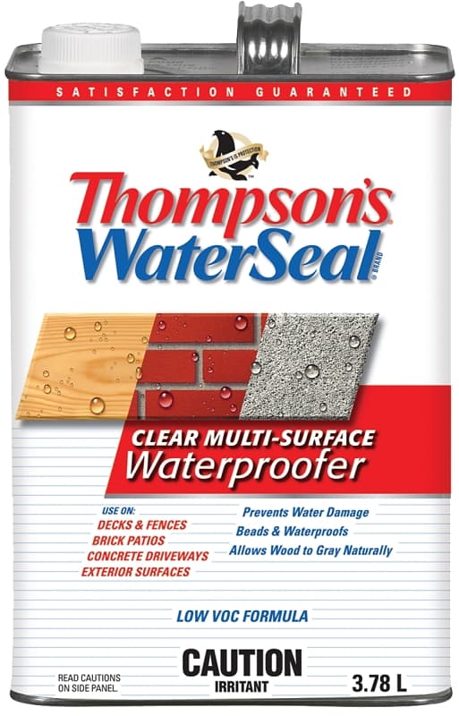 Thompson's WaterSeal THCP40014-16 Wood Protector, Clear, 3.78 L, Can – image 1