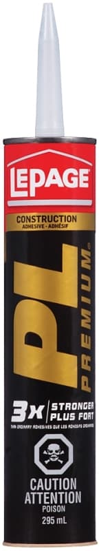 LePage PL Premium 1403221 Construction Adhesive, Tan, 295 mL Cartridge – image 1