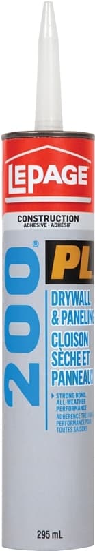 LePage PL 200 1421928 Construction Adhesive, Tan, 295 mL Cartridge – image 1