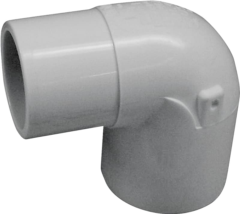 IPEX 435548 Street Pipe Elbow, 1-1/2 in, Spigot x Socket, 90 deg Angle, PVC, White, SCH 40 Schedule, 150 psi Pressure – image 1