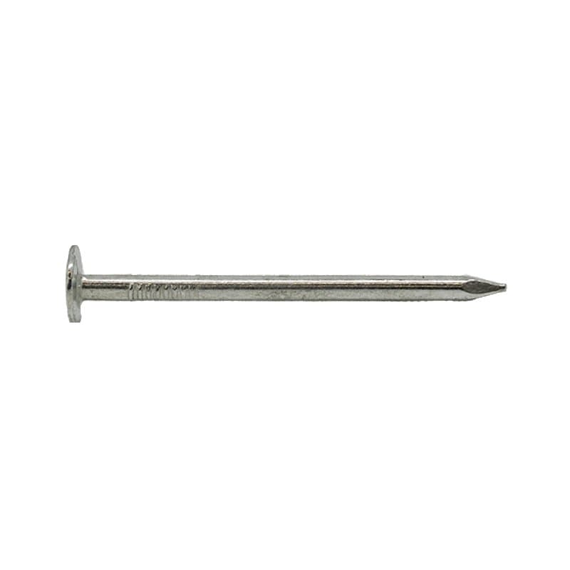 ProFIT 0132075 Hand Drive Roofing Nail, 1-1/4 in L, Flat Head, 11 ga Gauge, Steel – image 1